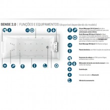 Banheira Italiana Novellini P/Imerso Sense 4 2.0 Individual